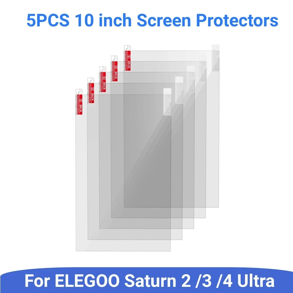 Premium 5-Pack Anti-Scratch Screen Protector Film for High-Resolution 3D Printers