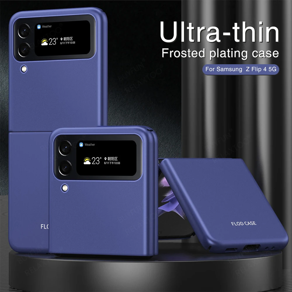 Plain Hard Feel Skin-Feeling Fold Protect Shell Per Samsung Z Flip4 Fold 4 Fundas Antiurto Per Samsung Z Flip3 Fold 3 5G Case