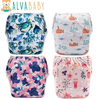 U PICK ALVABABY Swim Nappy Fashion Design Reusable Swim Diaper for Baby 0-2 years Old 1