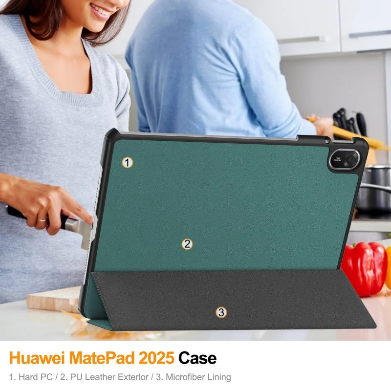 Magnetic PU Leather Hard Back Case