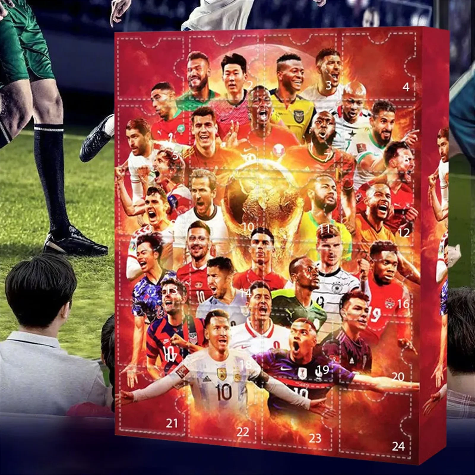 Countdown Advent Calendar Soccer Kit 24 Days Building Advent Calendars Soccer Party Favors Sports Christmas Supplies