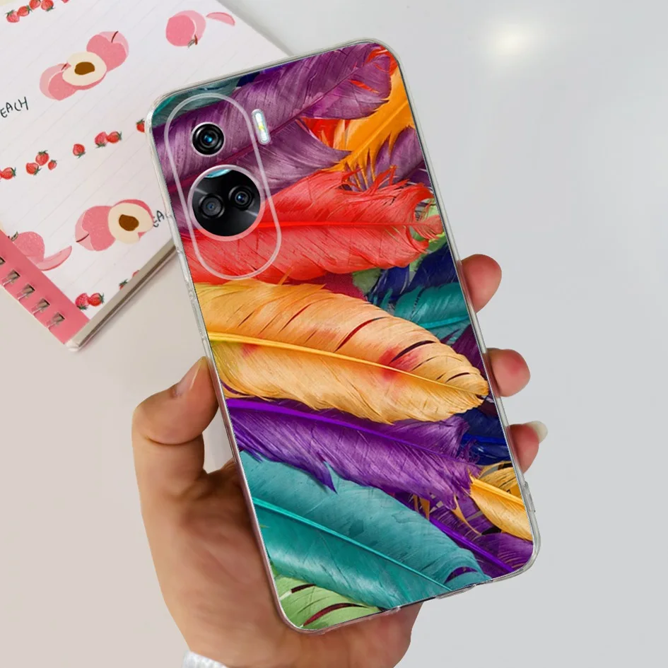 Stylish Pattern Soft Silicone Clear Back Cover