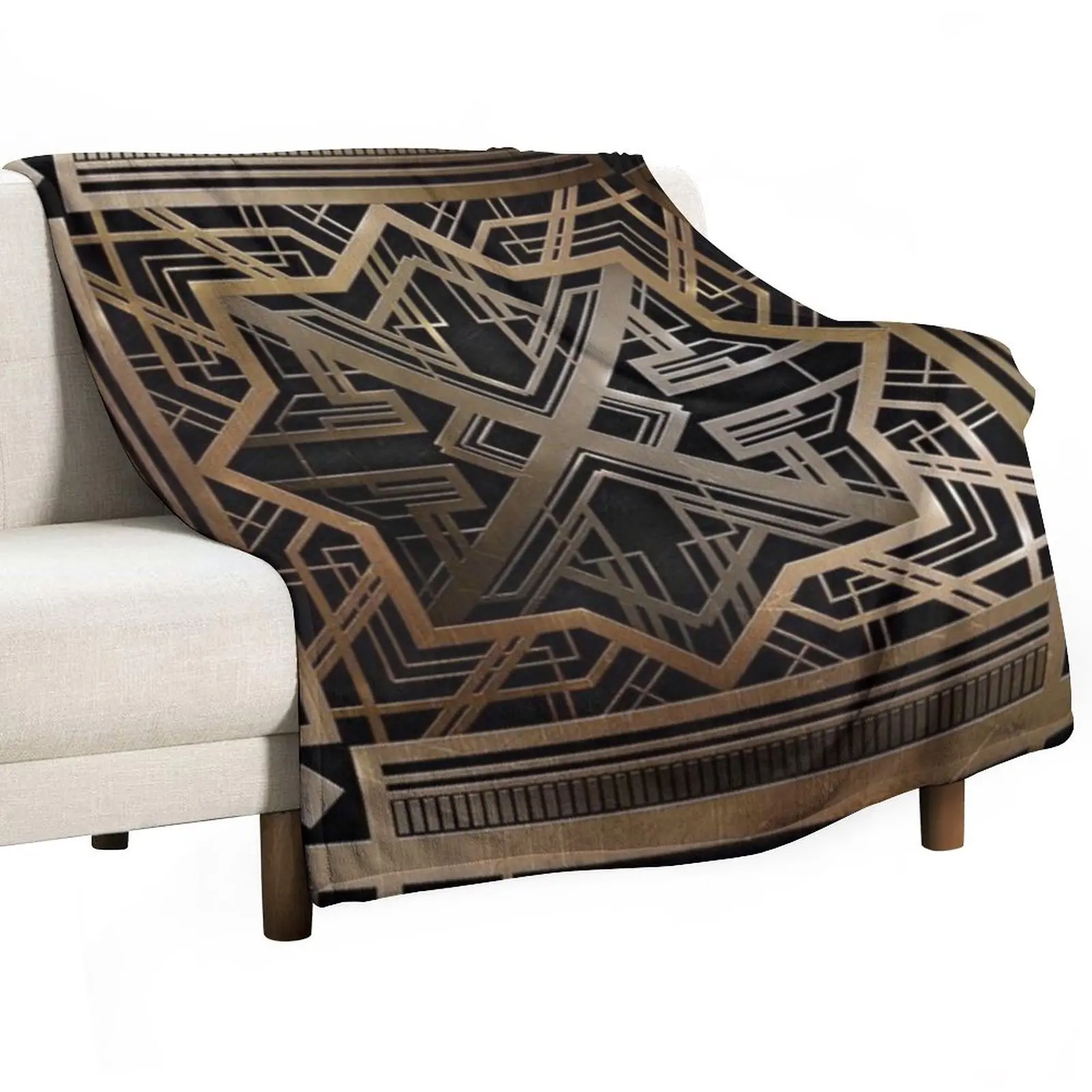 

New Art deco,gold,black,vintage,chic,elegant,1920 era,The Great Gatsby,modern,trendy,decorative Throw Blanket Camping Blankets