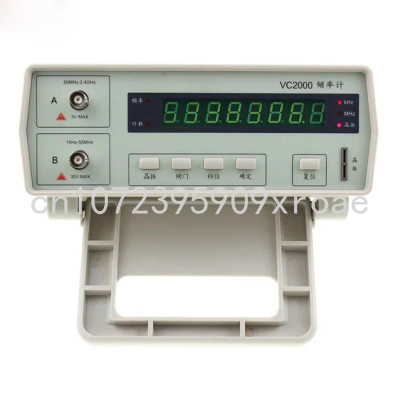 

VC3165 precision counter frequency meter digital frequency meter 0.01Hz-2.4GHz 2 input channels AC/DC coupling 8-bit