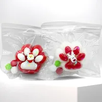 Funny Gift Santa Claus Deer Squeeze Cat Paw Toys Silicone Christmas Gift Pinch Decompression Toy Slow Rebound Relief Relax Toys 2