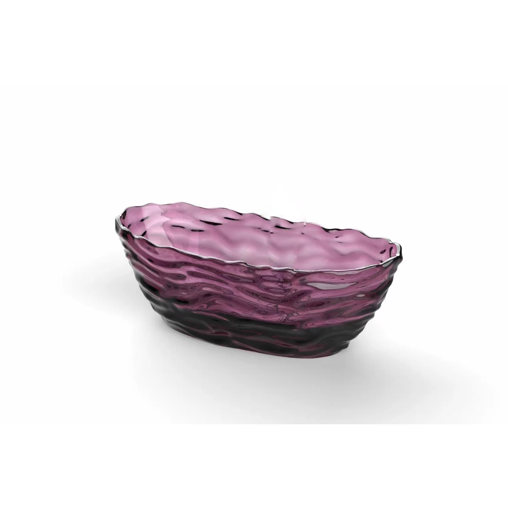 1750x785x640mm Oval Resin Jasmine Purple Transparent Tub Freestanding Floor Mounted Bathtub  BV001-5 4