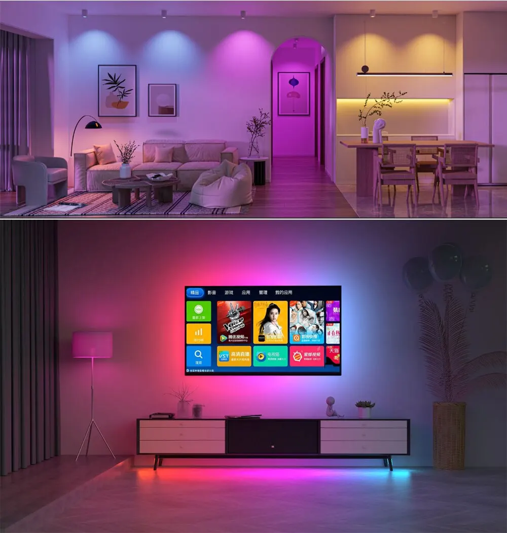 Tuya Smart Life LED Light Strip Bluetooth Control DC12V 5M SMD 5050 54LEDs/M Fle
