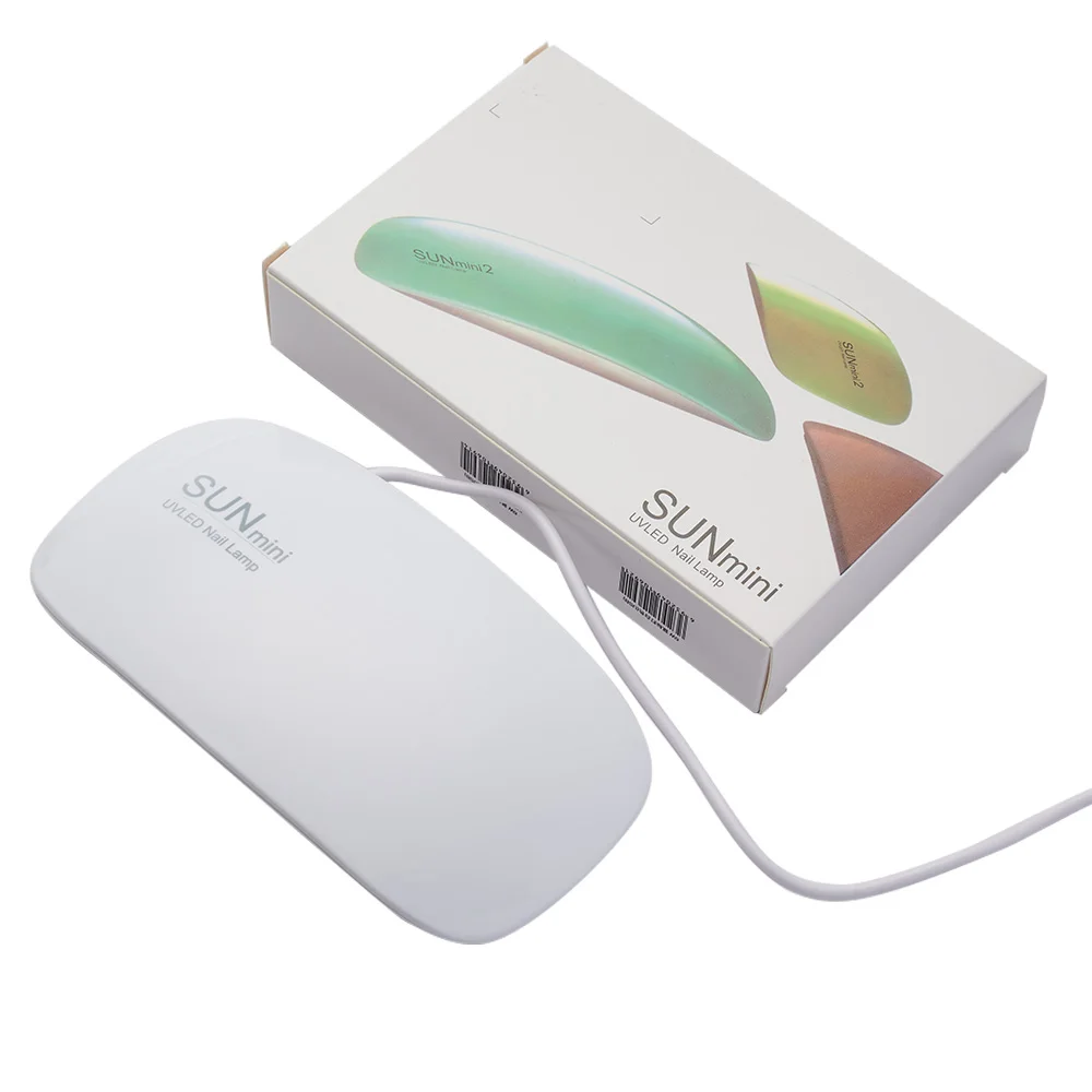6W Mini USB Nail Lamp - Pink and White Gel Polish Dryer
