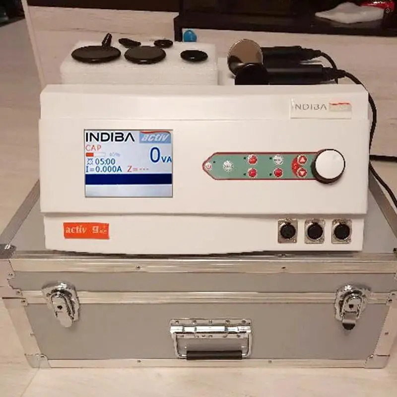 

INDIBA Activ 902 Tecar Pain Relief Body Sliming Equipment 448KHZ Fat Dissolving Skin Tightening Rejuvenation Machine