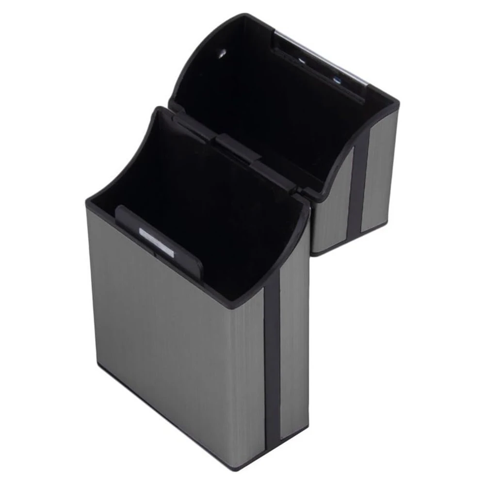 Sleek Aluminum Cigarette Case and Tobacco Holder Box