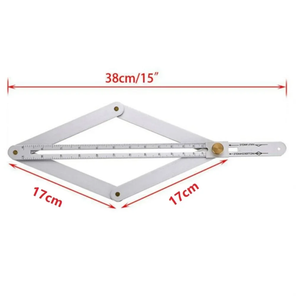 1 Pc Stainless Steel Protractor Corner Angle Finder Ceiling Artifact Tool Square Protractor Carpentry Building Measuring Tools 2