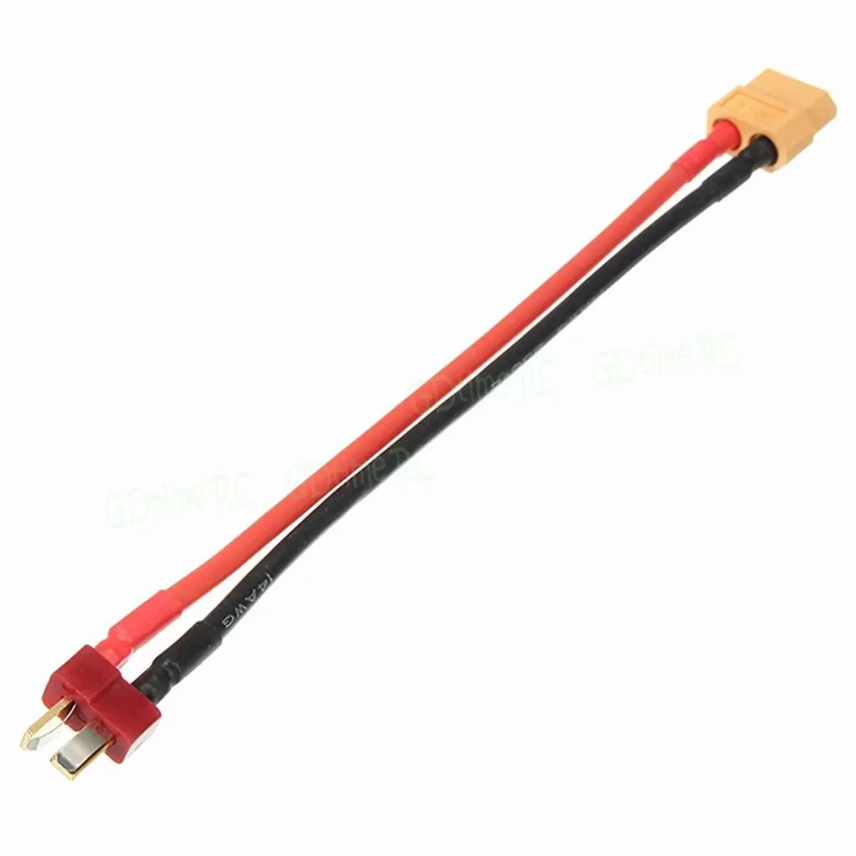 14AWG XT60 Female to Deans T-Plug Male Adapter Connector Cable for Lipo Battery RC Quadcopter FPV Car Boat Drone 3