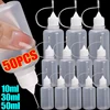 50/30/10ml Plastic Squeezable Tip Bottle Refillable Applicator Bottles with Needle Tip Cap for Glue Pigment Oil Liquid Dispenser 1