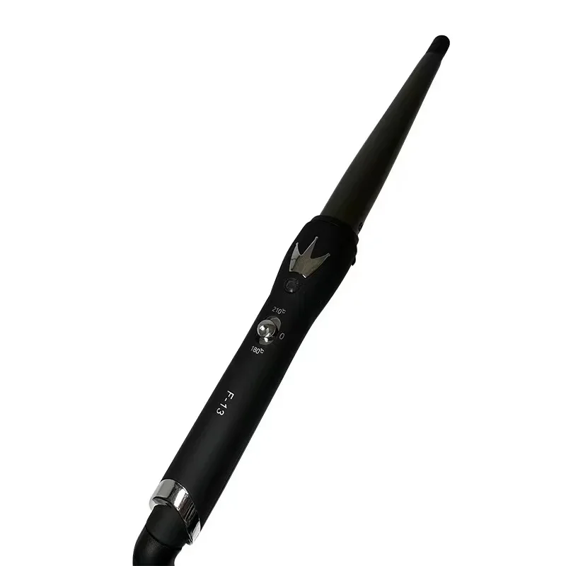 Curlers Conical Curling Iron Single Tube Ceramic Glaze Pear Flower Cone Electric Hair Curly 110-240-V