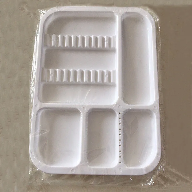 1Pcs Dental Plastic Trays Storage Tray Oral Material Tools Color