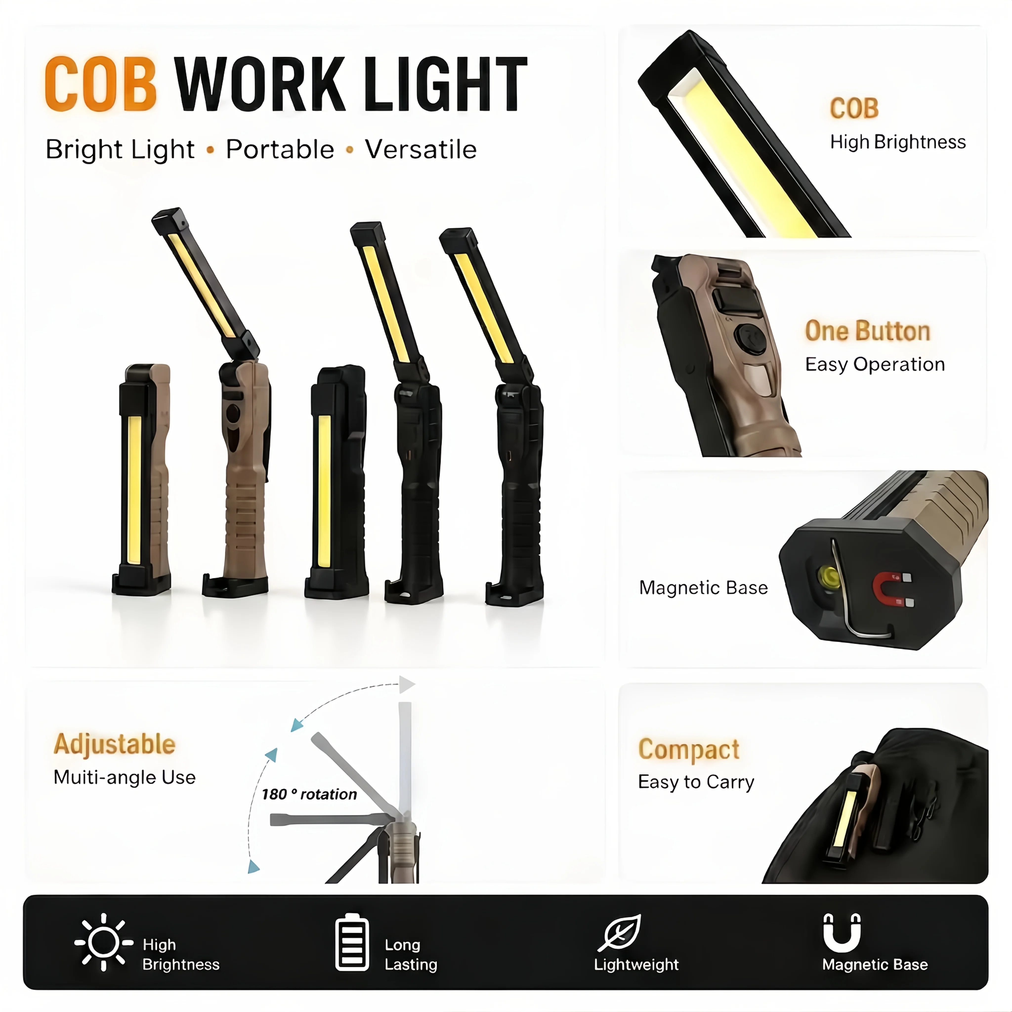  slider image of USB Rechargeable LED Work