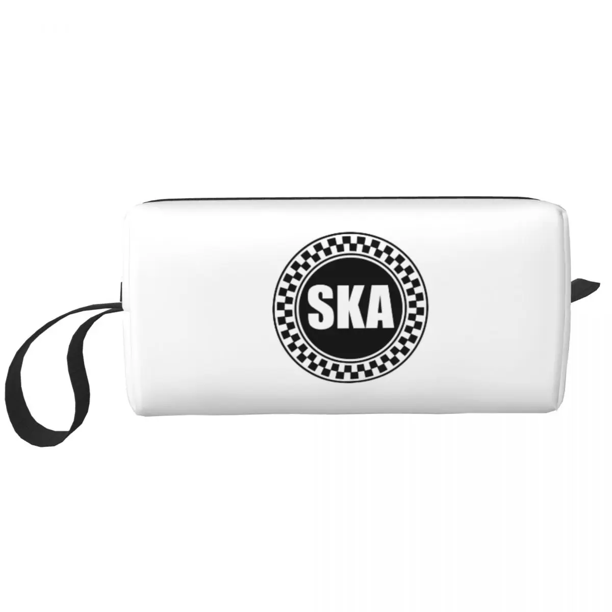 

2 Tone Music SKA-rock SKA Logo Makeup Bag Pouch Two Tone 2Tone SKA Check Cosmetic Bag Travel Toiletry Bag Organizer Storage