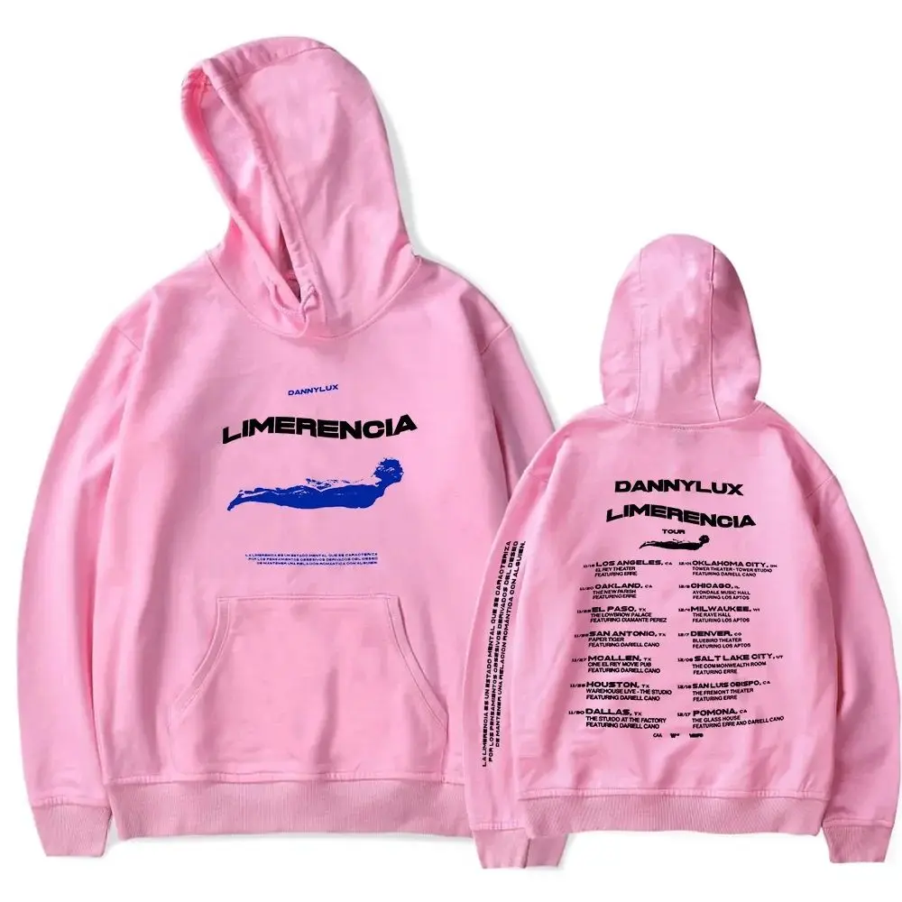 DannyLux LIMERENCIA Tour Oversized Men Hoodie Sweatshirt Streetwear Hip Hop Pullover Hooded Jacket Casual Tracksuit