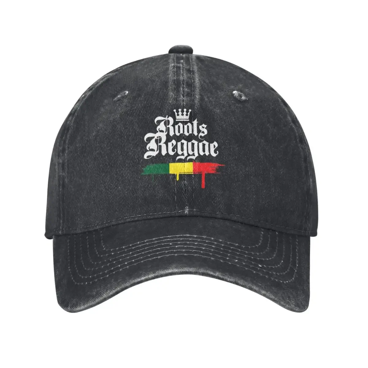 Get Up Stand Up Reggae Rasta Baseball Cap Vintage Distressed Denim Washed Bob Marley Snapback Hat Unisex Adjustable Fit Cap