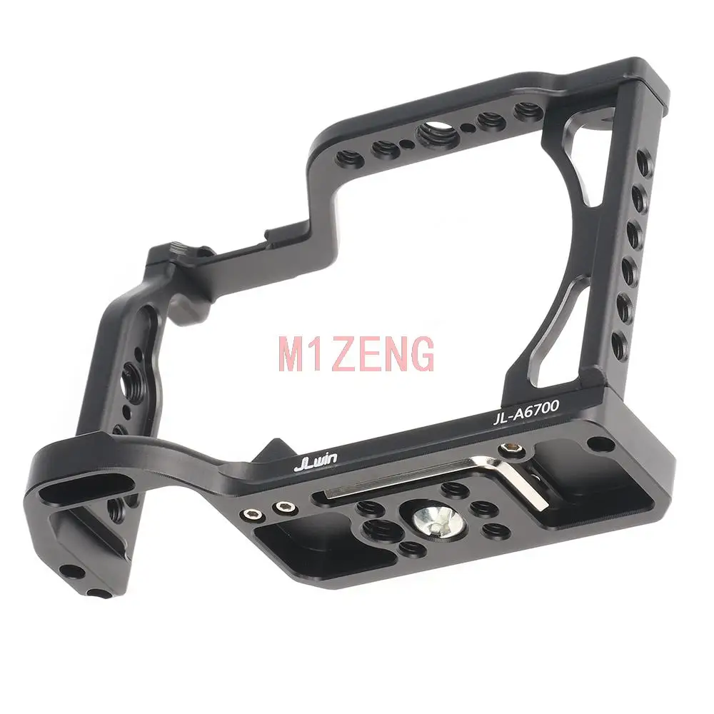 quick release Rabbit cage Rig Handle Film Arm support bracket Stabilizer for SONY A6700 camera video led microphone tripod