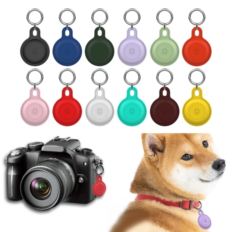 Cover Per Custodia Airtags Gusci Protettivi In ​​Silicone Liquido Antigraffio