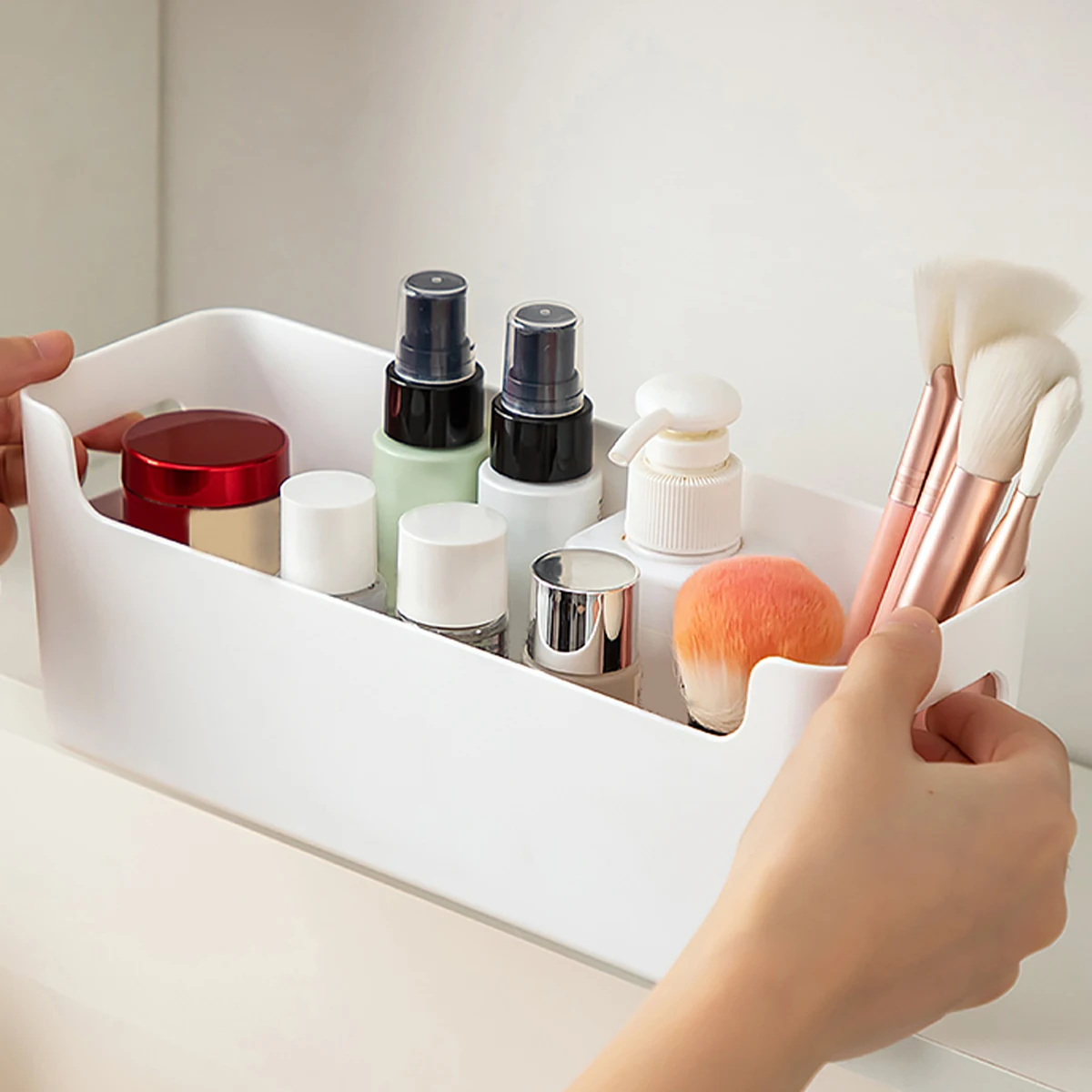 Bathroom Shelf Bathroom Shelf Rack Bathroom Organizer Shelf Wall Mounted Cosmetic Skincare Storage Rack Multifunctional Cabinet Makeup Storage Holder