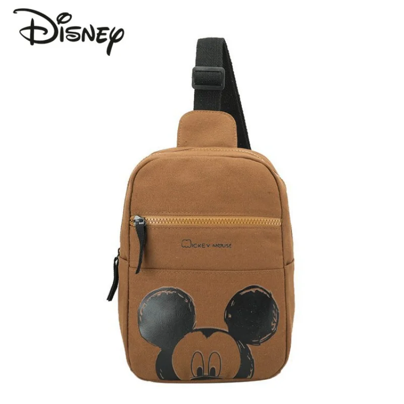 Disney Mickey Fashion Portable Women's Bag High Quality Cartoon Children's Waistpack Multifunctional Storage Sports Chest Bag