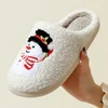 Christmas Gift Cute Snowman Winter Women's Slippers Indoor Soft Sole Beautiful and Exquisite Fashion Plush Homeshoes for Girls 5