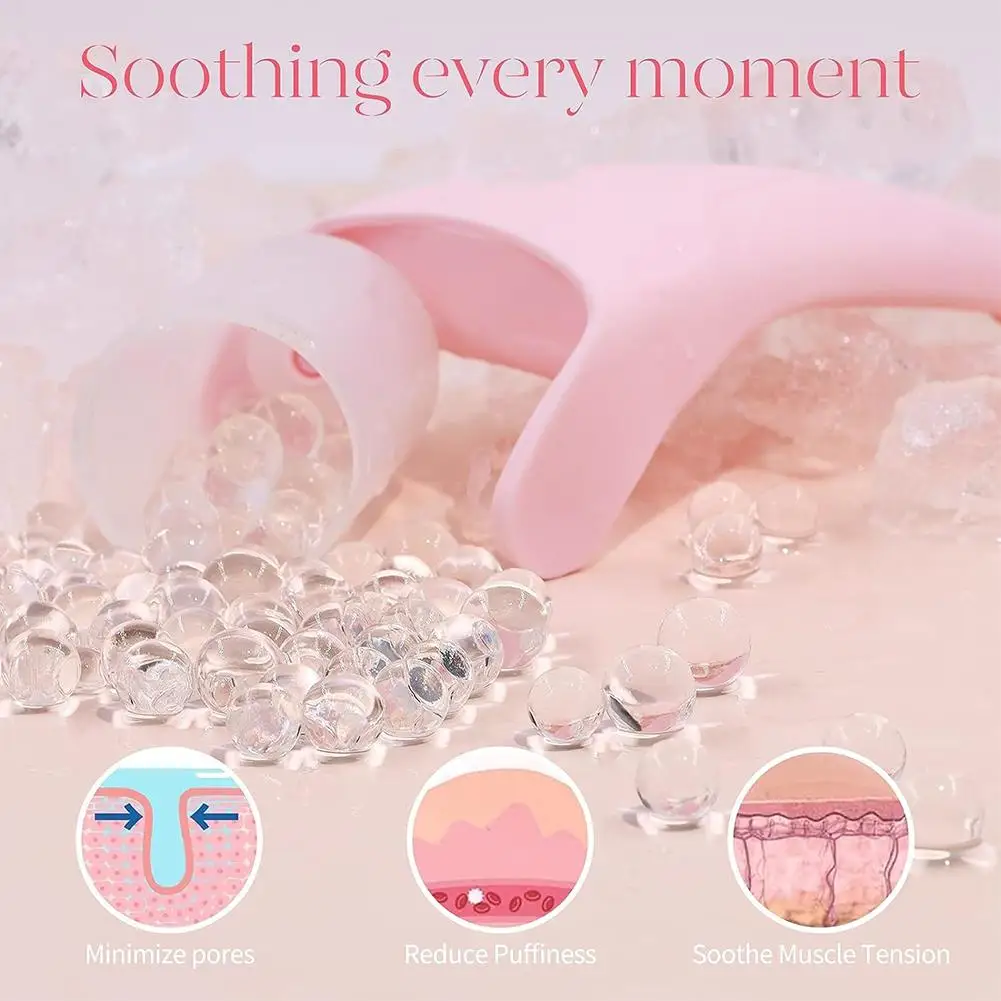 Revitalizing Facial Ice Roller: Reusable Cooling Massager for Puffiness & Dark Circles Reduction, Skin Calming Beauty Tool