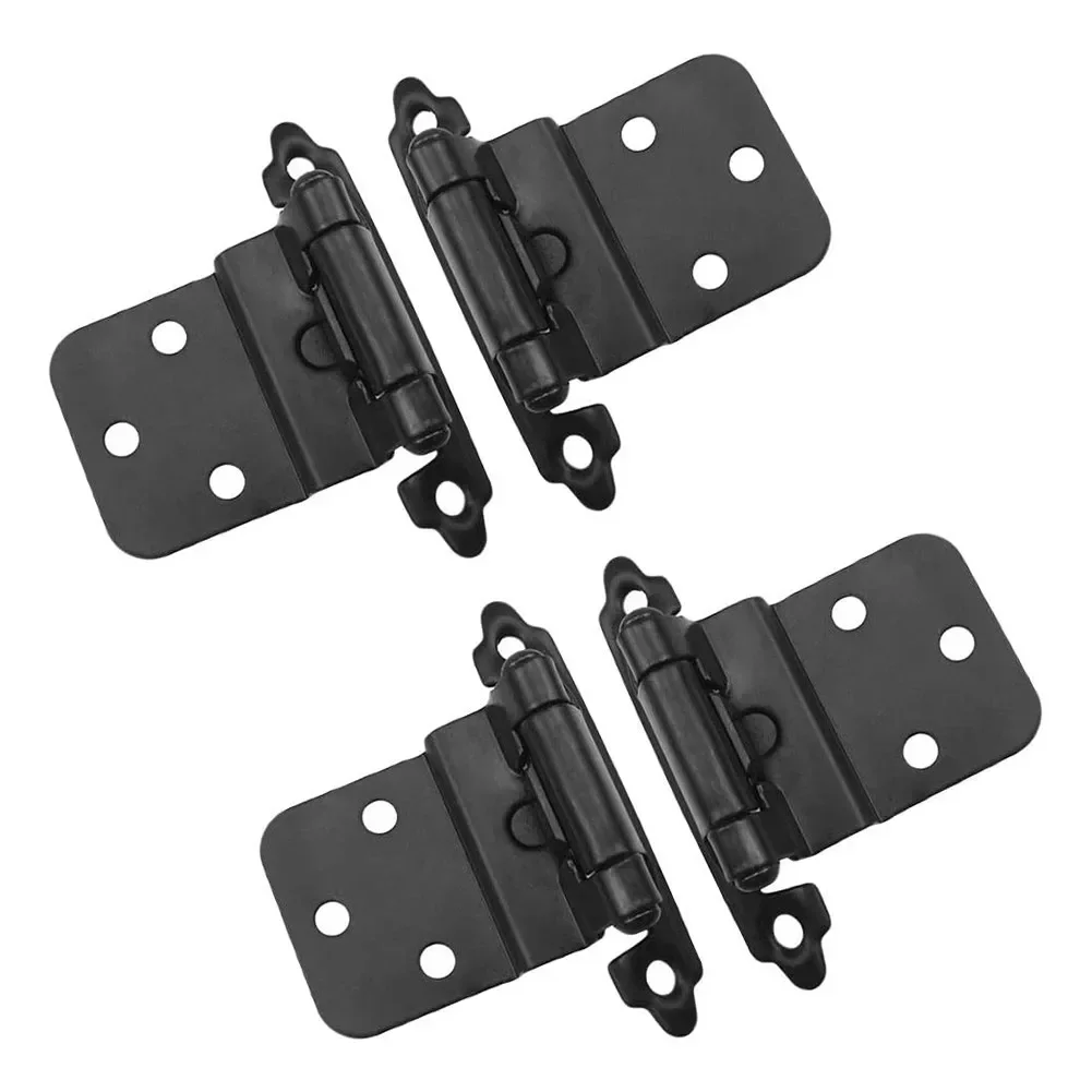 Self Closing Overlay Flush Cabinet Hinge Heavy Duty Door Cupboard Hinges For Household Decor Hardware furniture hinge cabinet door hinges cabinet hinges 10pcs