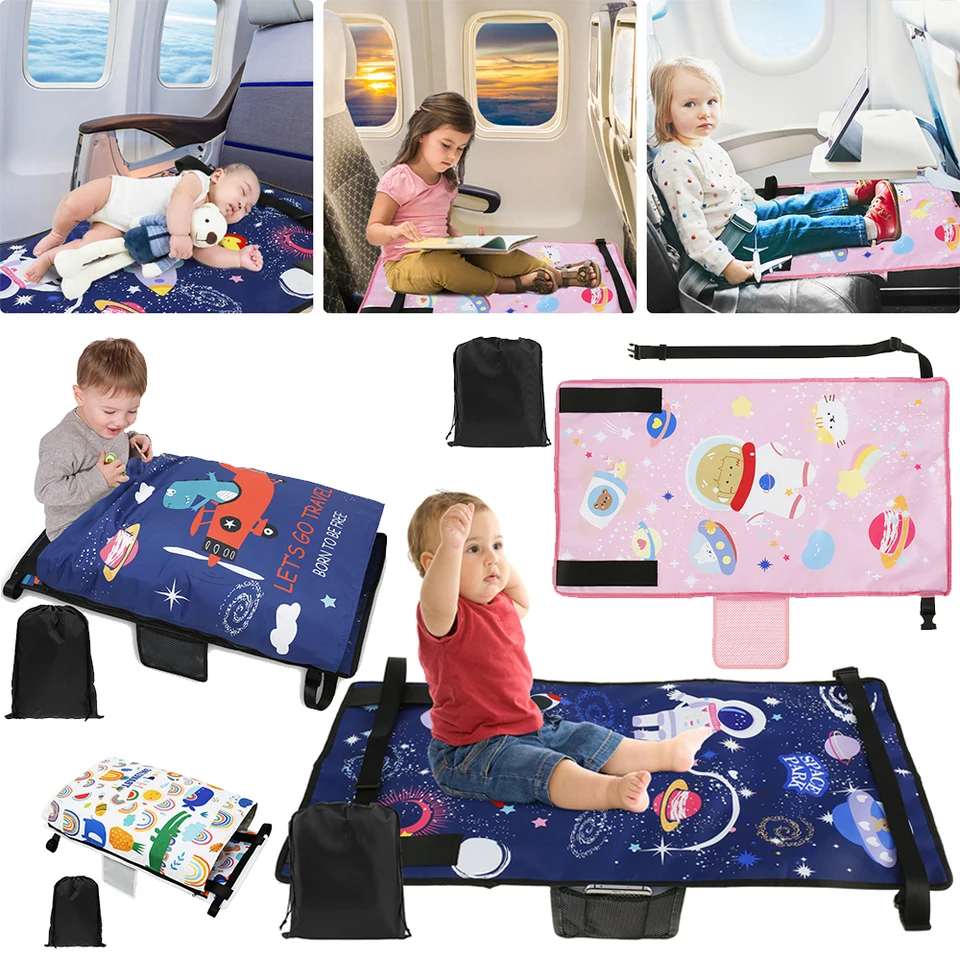 DYHQQ Repose-Pieds D'avion Pour Enfants, Lit De Voyage Pour Enfant, Hamac De Pieds D'avion Pour Bébé Avec Design Antidérapant, Rallonge De Siège D'avion Pour Enfants, Accessoires De Voyage