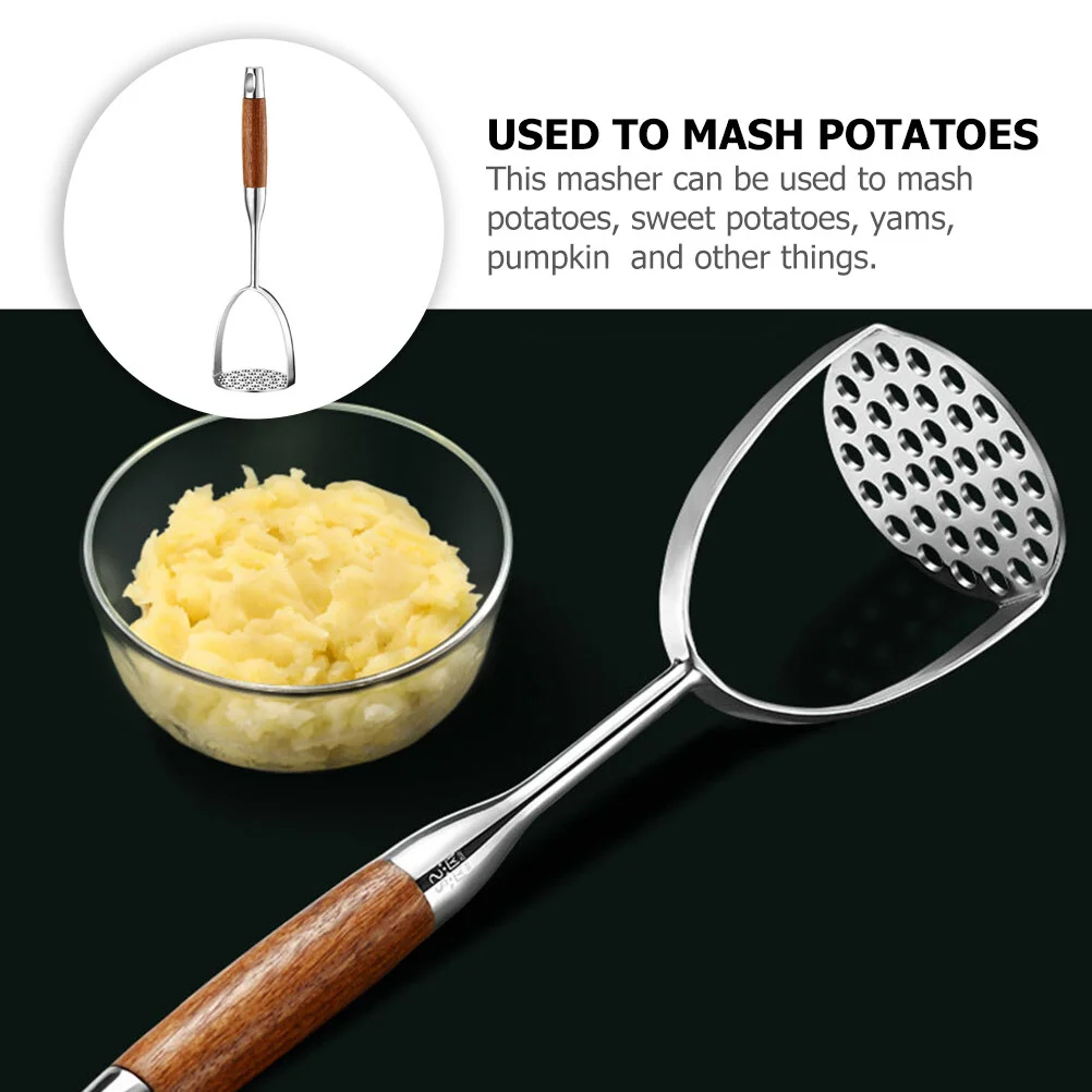 1pc Stainless Steel Potato Presser Manual Food Crusher Sweet
