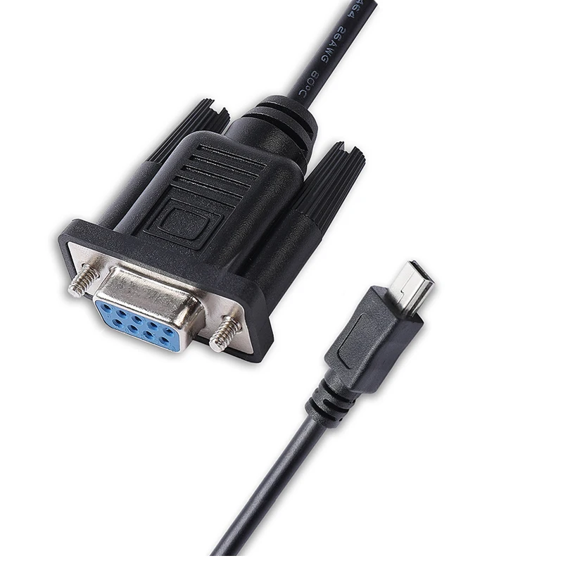 9 Pin D-Sub DB9 Female to Mini USB Plug RS232 Serial Console Cable