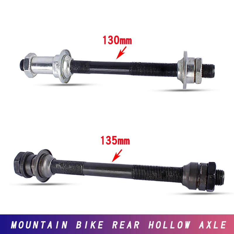 Novatec-Rear Axle for Mountain Bike, Quick Removal, Hollow Axle, Loose Bead, Flower Drum, Fixed Axle, 100mm, 130mm, 135mm