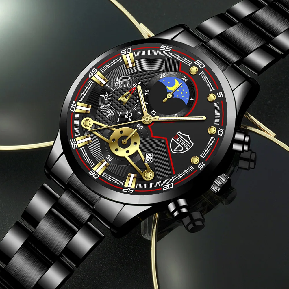 2022 Men Watch Top Luxury Brand Quartz Mens Watches Chronograph Gold Reloj Hombre Sport Wristwatch Man Relogio Masculino