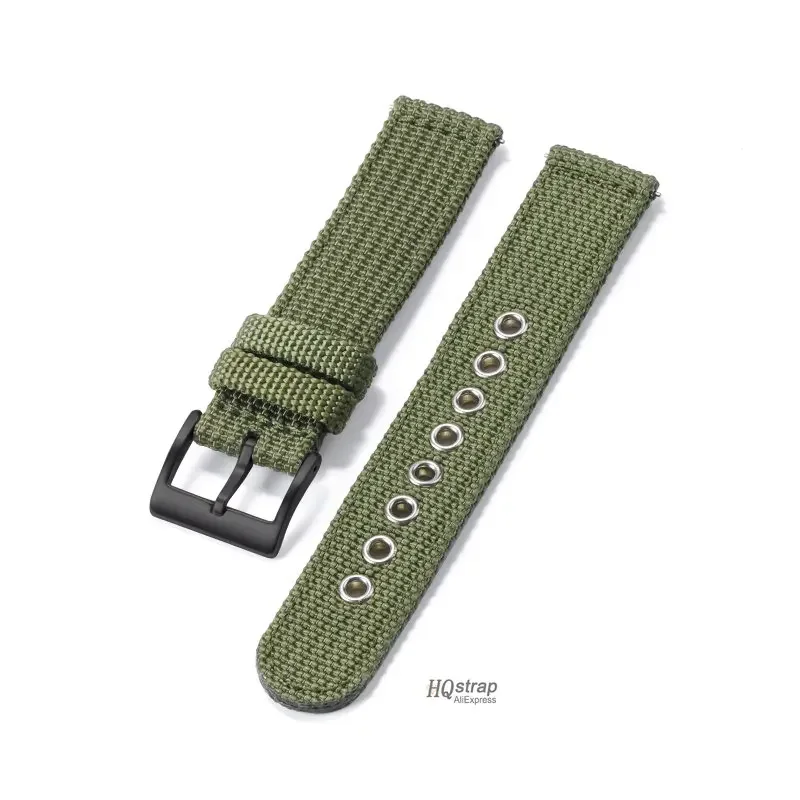 Colorful Nylon Watch Strap with Stainless Steel Buckle - Universal Quick Release Band