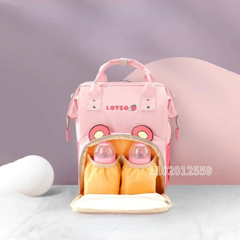 Disney New Diaper Bag Backpack 3D Cartoon Fashion Baby Diaper Bag Large Capacity Baby Bag Multi Functional Women's Backpack