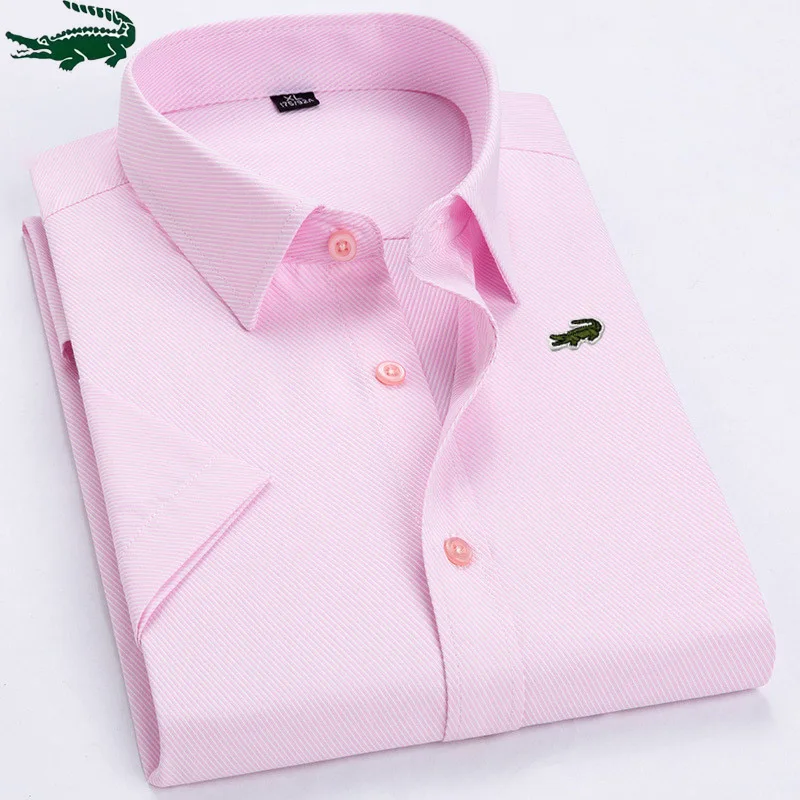 

Business Casual Tshirt For Men Brand New Fashion Turn-down Collar Four Seasons Cotton Shirt Tee Tops Plus Size Slim Man T-shirts