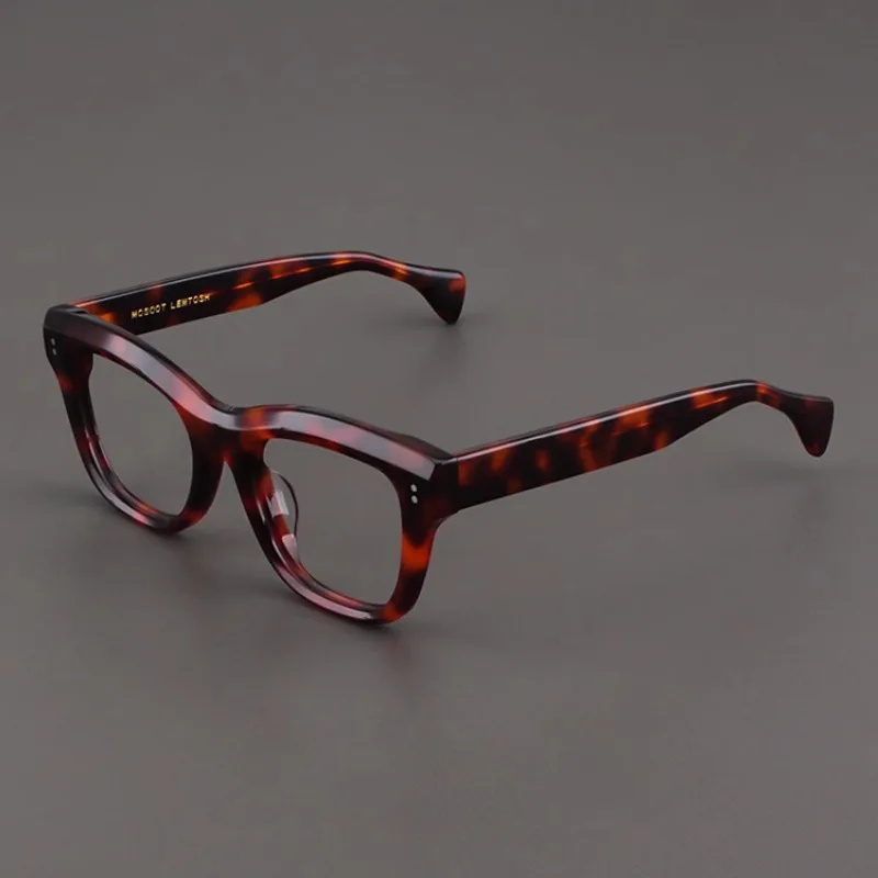 

Retro Oval Tortoiseshell Colored Glasses frame for Women High-quality Thick Acetate Myopia Reading Men's Prescription Glasses