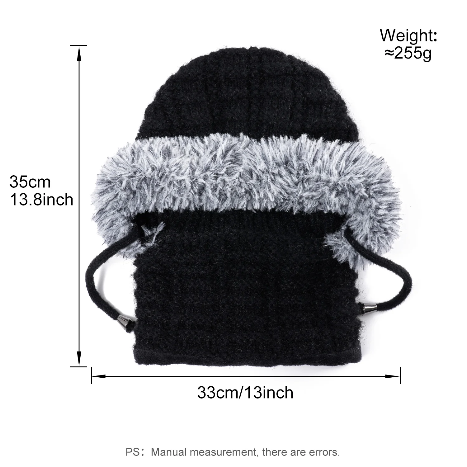 Winter Cap Scarf  Mask Set Knitting Balaclava Hat Hooded Neck Warmer Outdoor Hike Cycling Cap Women Warmth Cover Hat Hooded Cap 2
