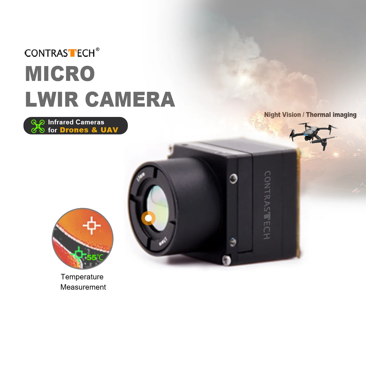 

Uncooled Pro 640x512 50Hz Type-C Mipi Night Vision LWIR Camera Module for UVC Drone Integration