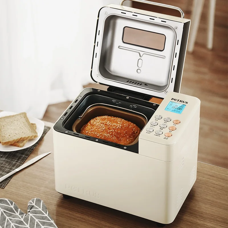 DMWD Visible Automatic Multifunctional Mini Bread Maker Intelligent  Electric Yogurt Cake Bread Toast Baking Machine Bread