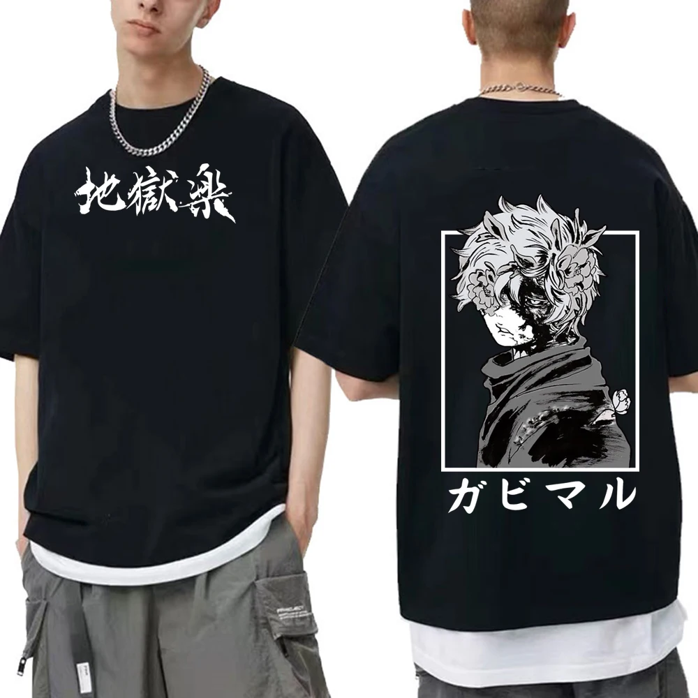 Anime Jigokuraku Hell's Paradise T Shirt Men Cartoon Tshirt Manga Summer Tops Unisex Tee Male