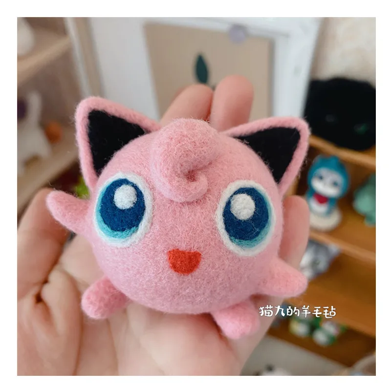 

Подвеска PUDGY, шерстяной набор для рукоделия, шерстяной войлок, игла для валяния, искусственное рукоделие, идея для подарка «сделай сам»