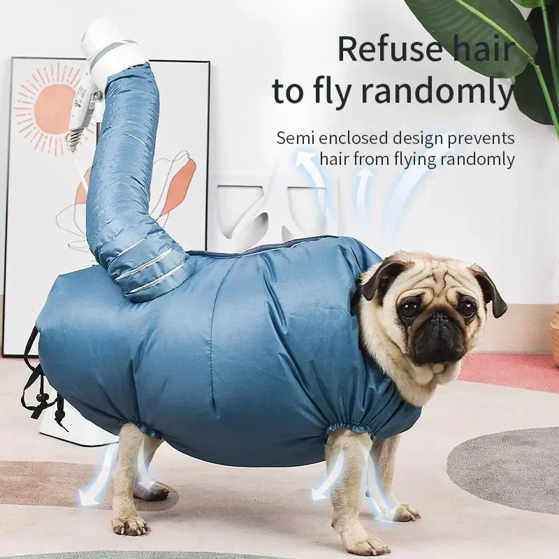 Pet Hair Drying Bag Blow Drying Household Cats and Dogs Automatic Hair Bag Quick Blowing Water for Dog Dryer 펫 드라이룸