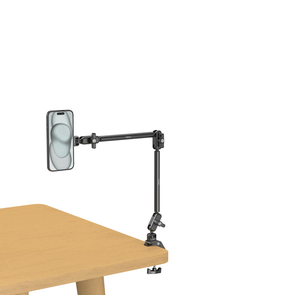 SmallRig Desktop Magic Arm mit verstellbarem Krabben-förmigem Klemmset MagSafe-kompatibel verhindert Durchblutungslast 0,5 kg für iPhone – Detail 8