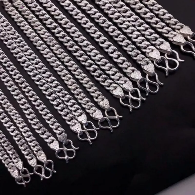 アクセサリー twojeys cuban bracelet silver 925 Unstoned Cuban Bracelet – Twojeys
