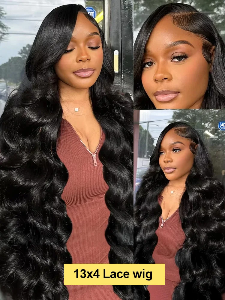30 40 Inch 13x6 Body Wave Lace Frontal Human Hair Wig Pre Plucked 13x4 HD Transparent Lace Front Wigs Brazilian For Black Women