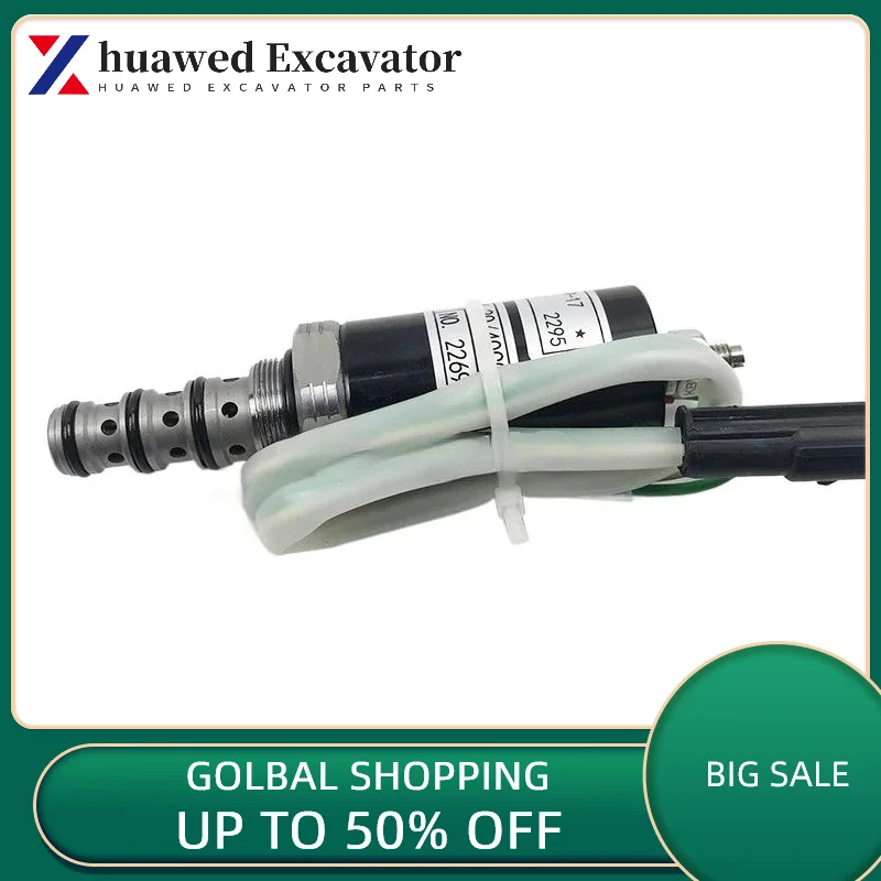 Kobelco 파일럿 안전 잠금 장치, 여행용 유압 펌프, 회전 비례 전자기 밸브 굴삭기, Sk200, 250, 330/350-6e-8