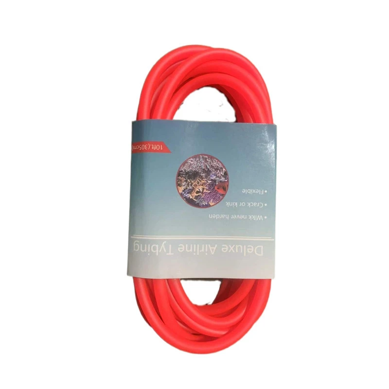 1~20m Aquarium Oxygen Pump Hose Air Bubble Stone Aquarium Fish Tank Pond Pump Tube 4*6mm White Black Colorful Flexible Tubes